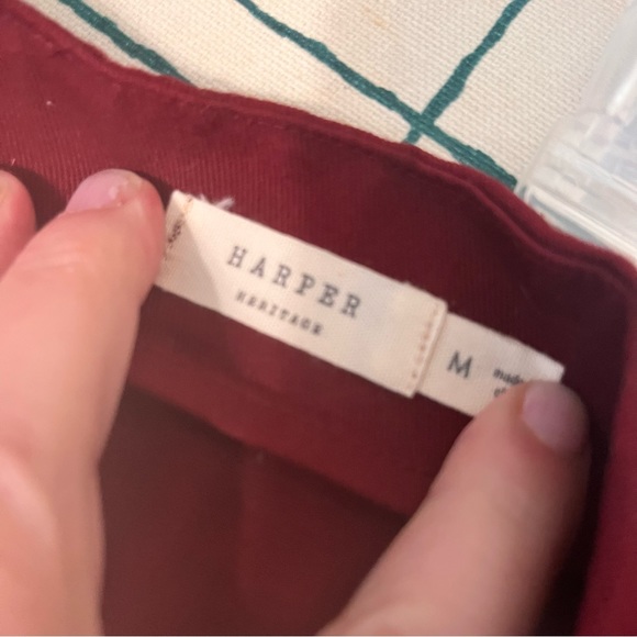 Harper miniskirt in berry color w/floral embroidery-Medium - Picture 8 of 11